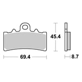 Pastiglie Freno Anteriori CP.PAST.FRENO HF KTM DUKE 125/200 per BMW G 310 GS 2017-2023